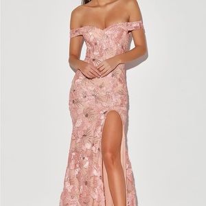 Lulus | True to Your Love Blush Pink Off-Shoulder Maxi Dress | Tags Attached